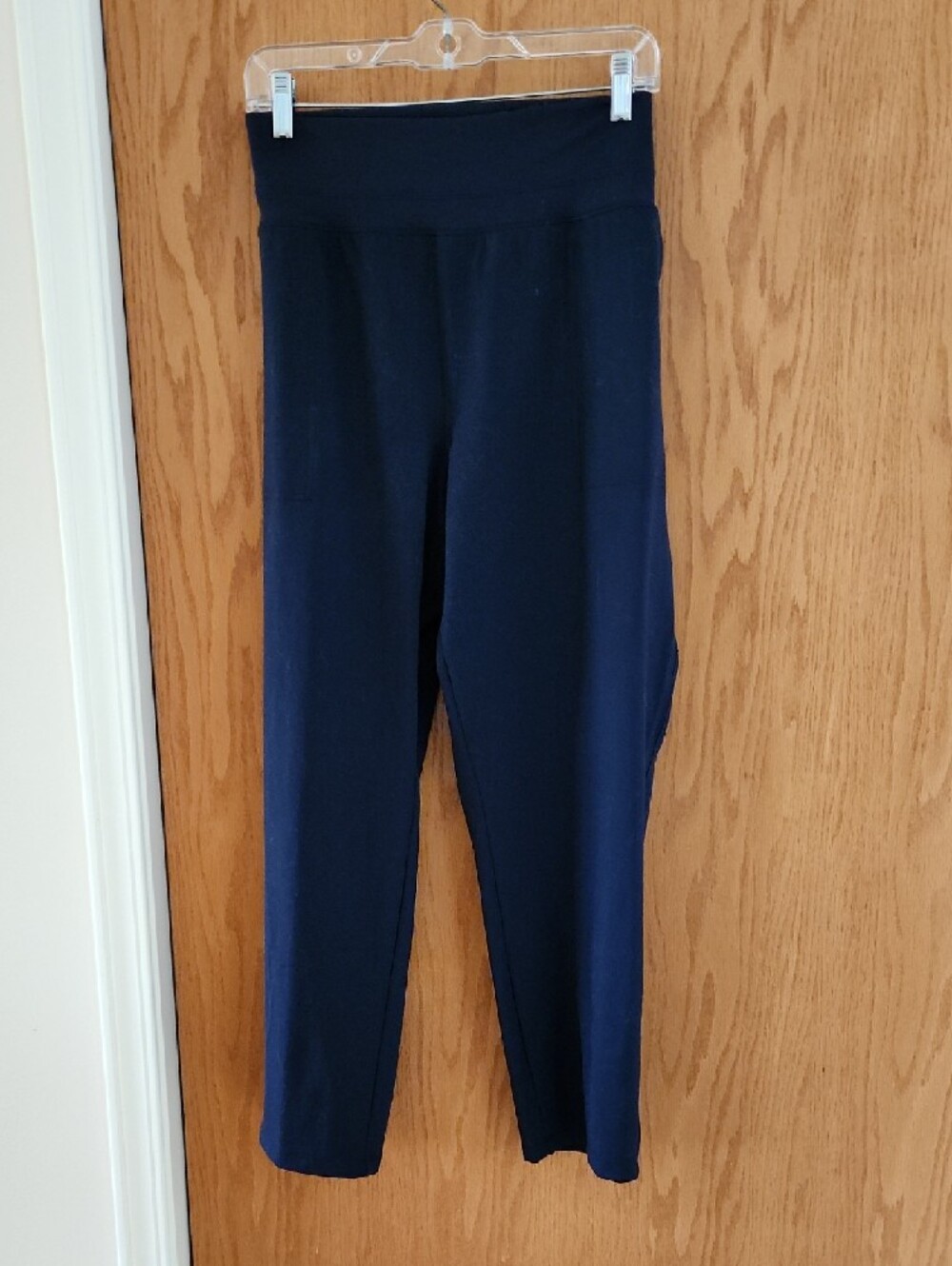 STYLUS Navy Wide Band Waist Track Pants